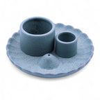 Ceramic Palo Santo & Smudge Holder, Lotus Flower, Blue – view 5