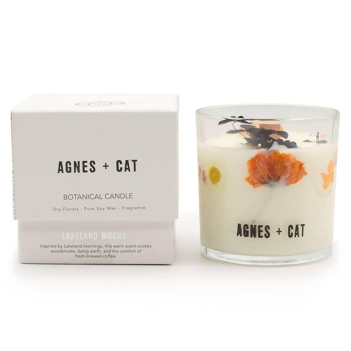 Agnes + Cat Botanical Soy Wax Candle - Lakeland Mocha – view 4