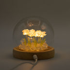 Floral Glow Dome - 10 Pink Roses, LED USB – view 6
