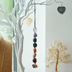 Seven Chakra Chips Hanging Stone Pendant – view 2