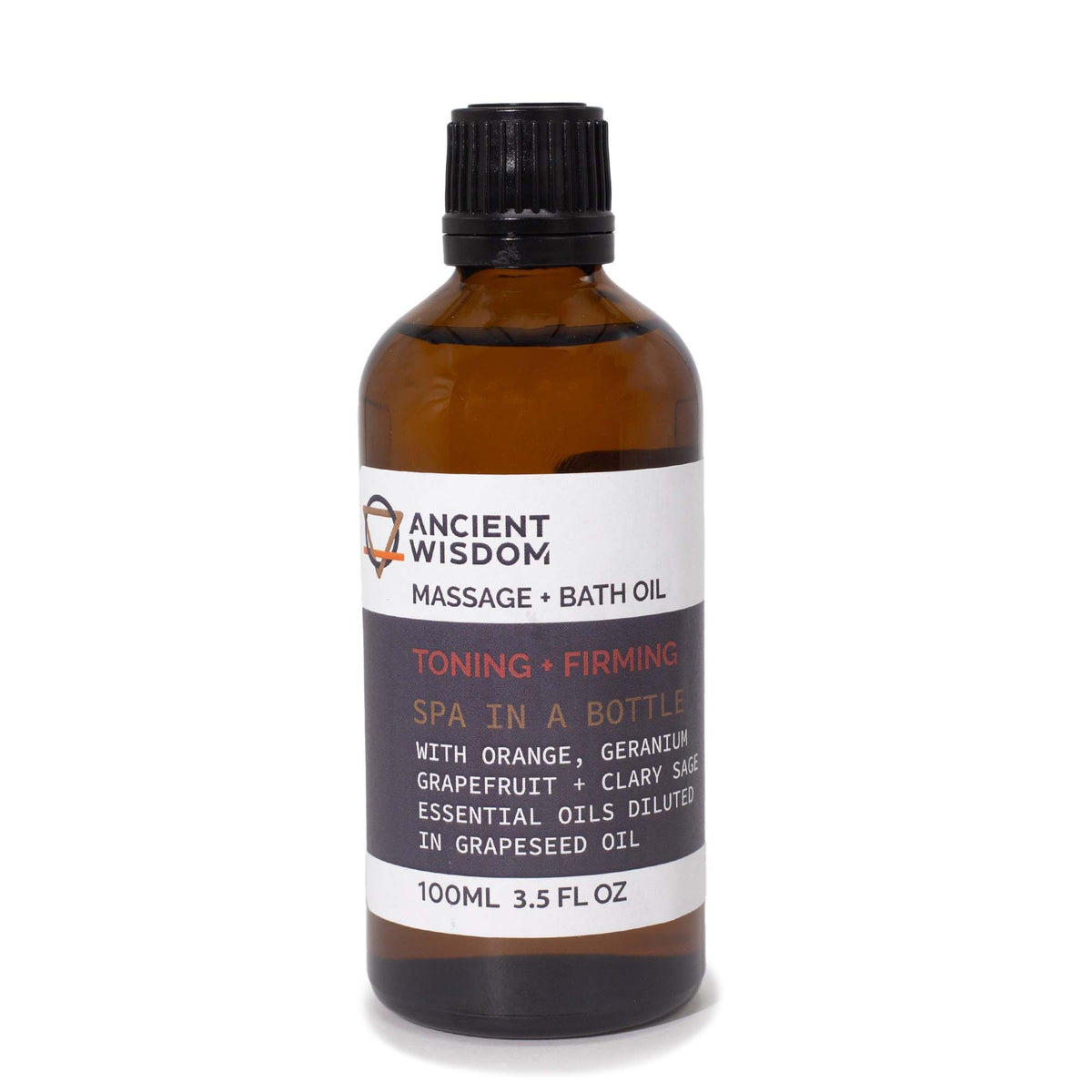 Toning & Firming Massage Oil with Orange & Geranium - 100ml