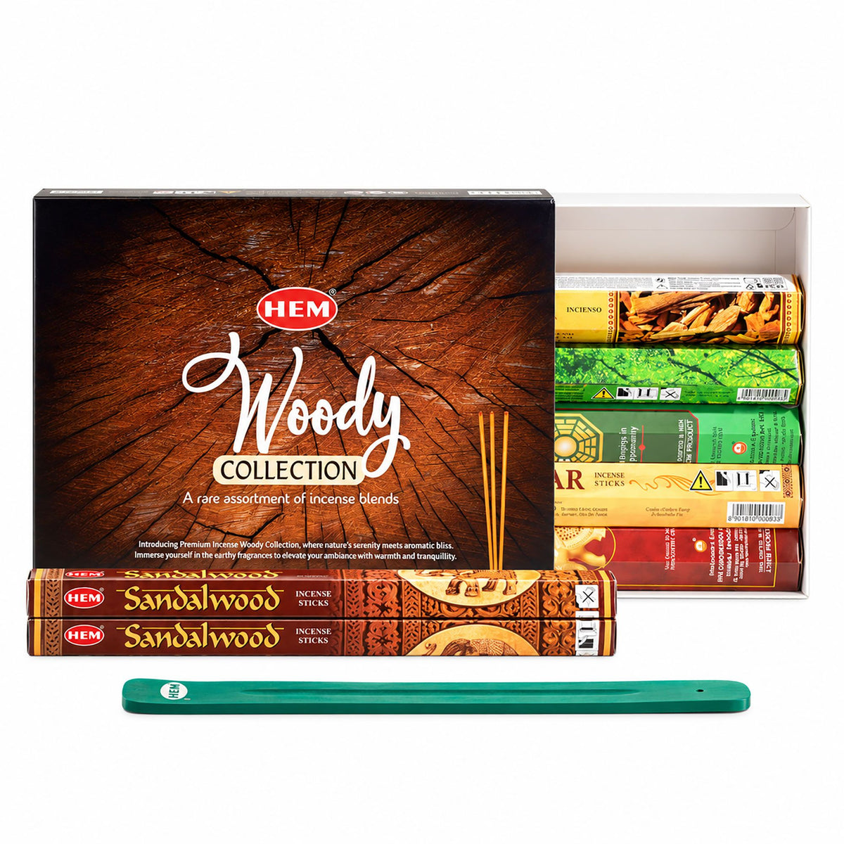 HEM Woody Incense Collection with Holder