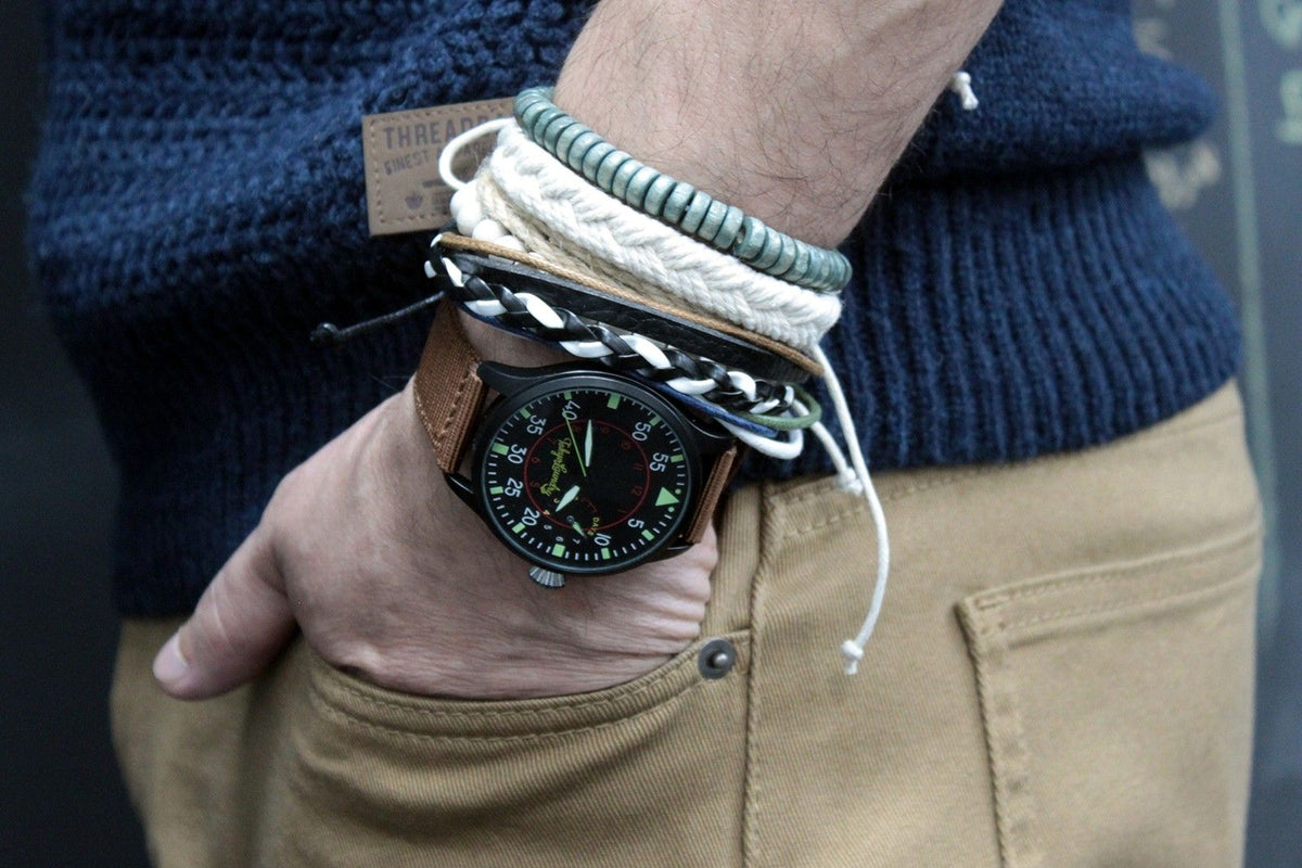 Men's Bracelet Set - Black & Macho, 4 Pieces – view 3