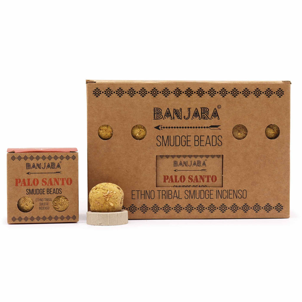 Banjara Palo Santo Smudge Beads with Holder