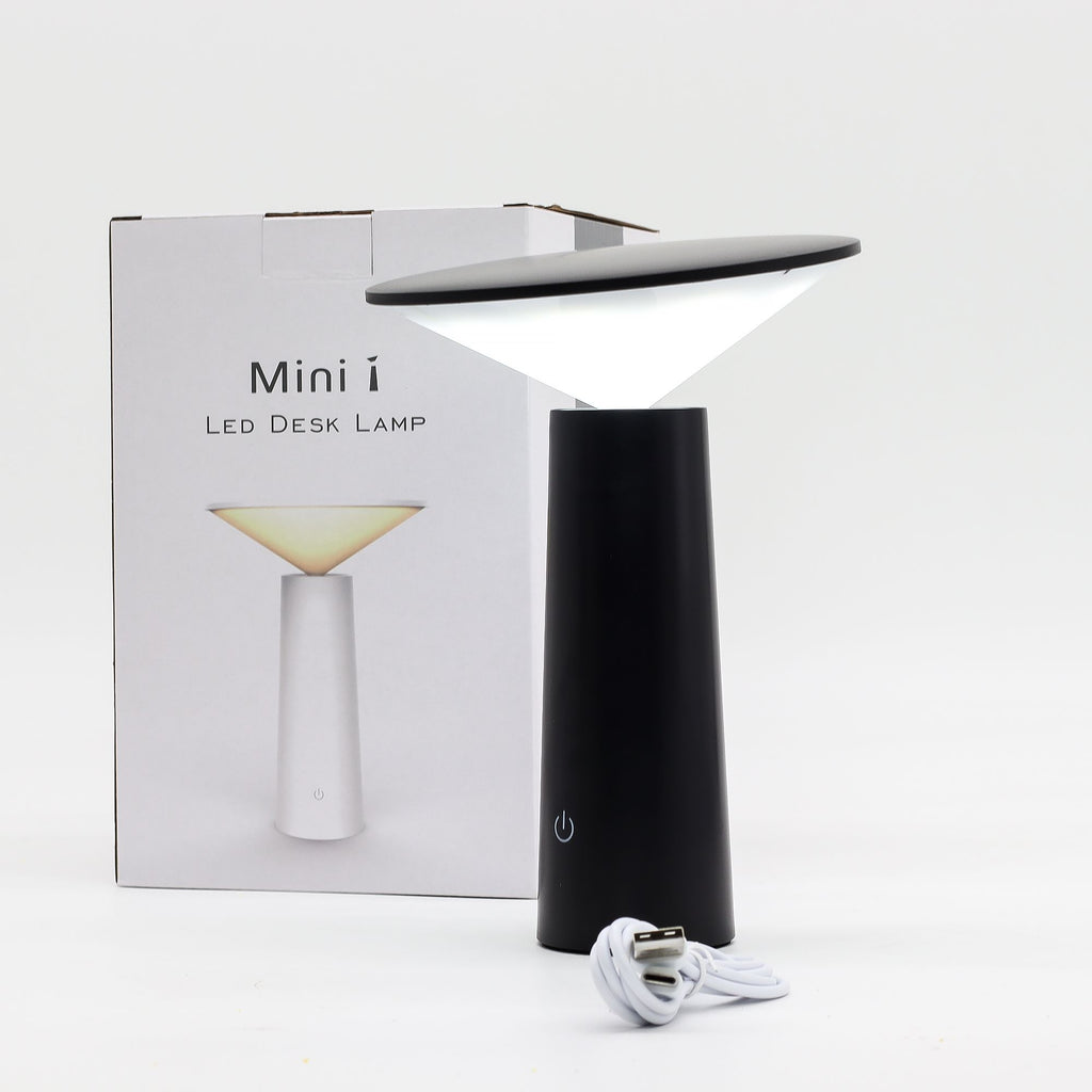 Touch Lamp, Black Mushroom Shape, USB-C Rechargeable – view 5