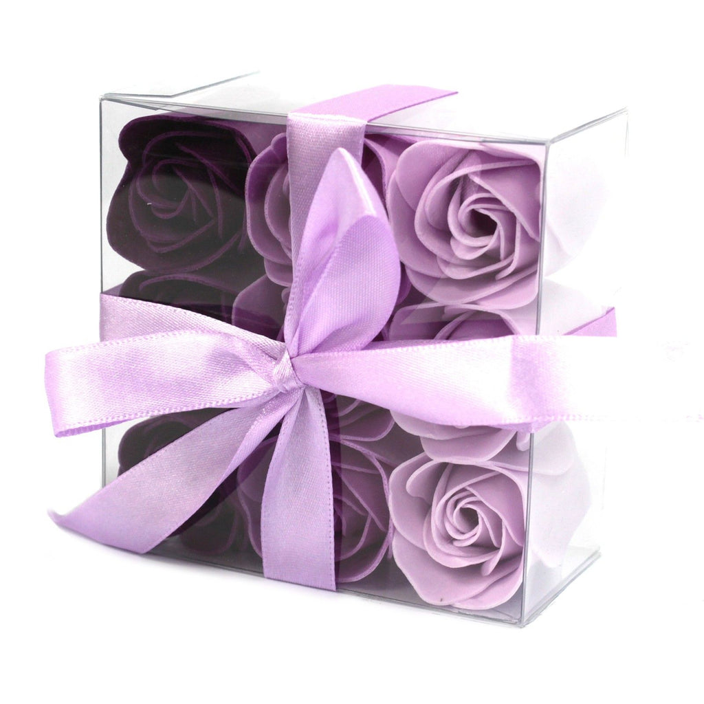 Set of 9 Soap Flower - Lavender Roses – view 5
