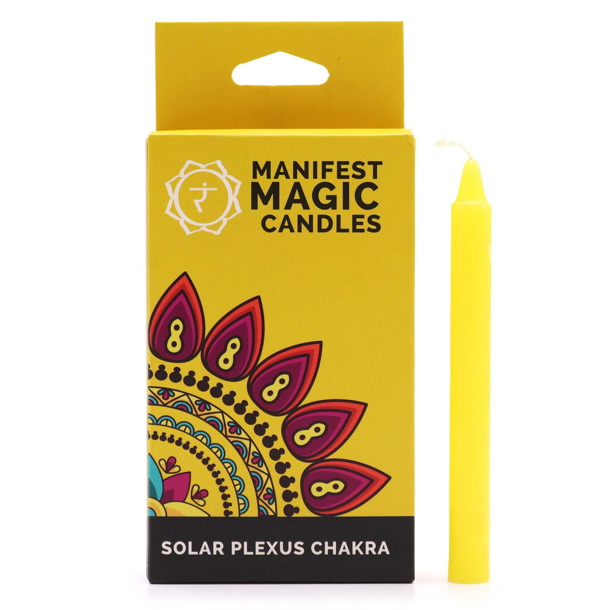 Manifest Magic Candles Pack of 12 - Yellow Solar Plexus Chakra – view 2