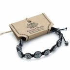 Magnetic Hematite Shamballa Bracelet - Hexagon Skulls – view 2