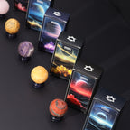 White Howlite Planet on Goldstone Stand - 40mm – view 4