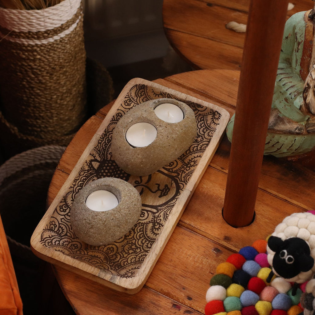 Riverstone Candle Holder - Double Nightlight – view 5