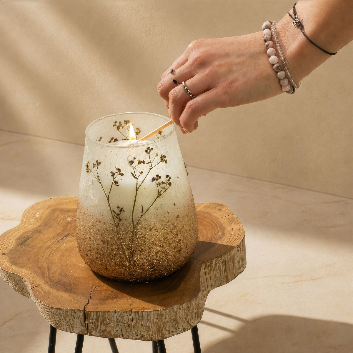 Tall Glass Jar Candle - Wildlight Woods Botanical