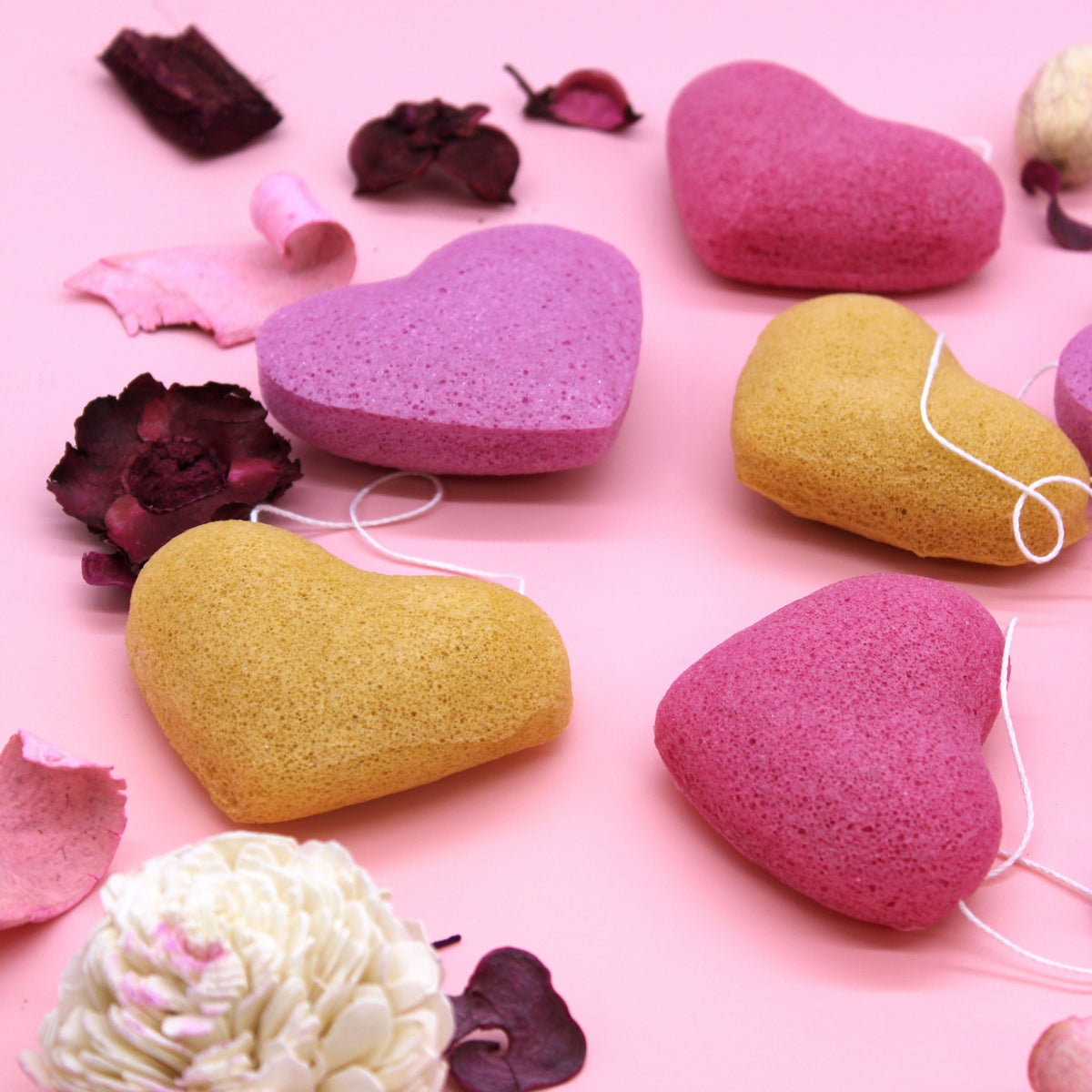 Konjac Heart Sponge - Lavender – view 5