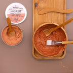 Teak Wood Clay & Wax Application Set with Bowl and Plate – view 7
