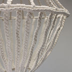 Macrame Large Drop Chandelier - Natural – view 5