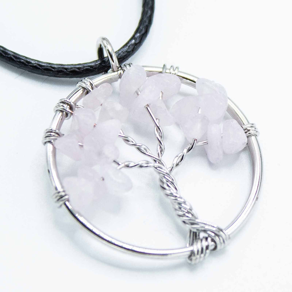 Tree of Life Pendant - Rose Quartz – view 3