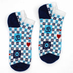 Hop Hare Bamboo Low Socks - Om and Evil Eye