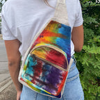 Tie-Dye Hemp Sling Shoulder Bag – view 2