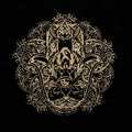 Oversized Tote Bag 14oz Chocolate Stonewash - Freedom Hamsa