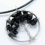 Tree of Life Pendant - Black Agate – view 4