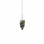 Raw Gemstone Pendulum - Moss Agate – view 2