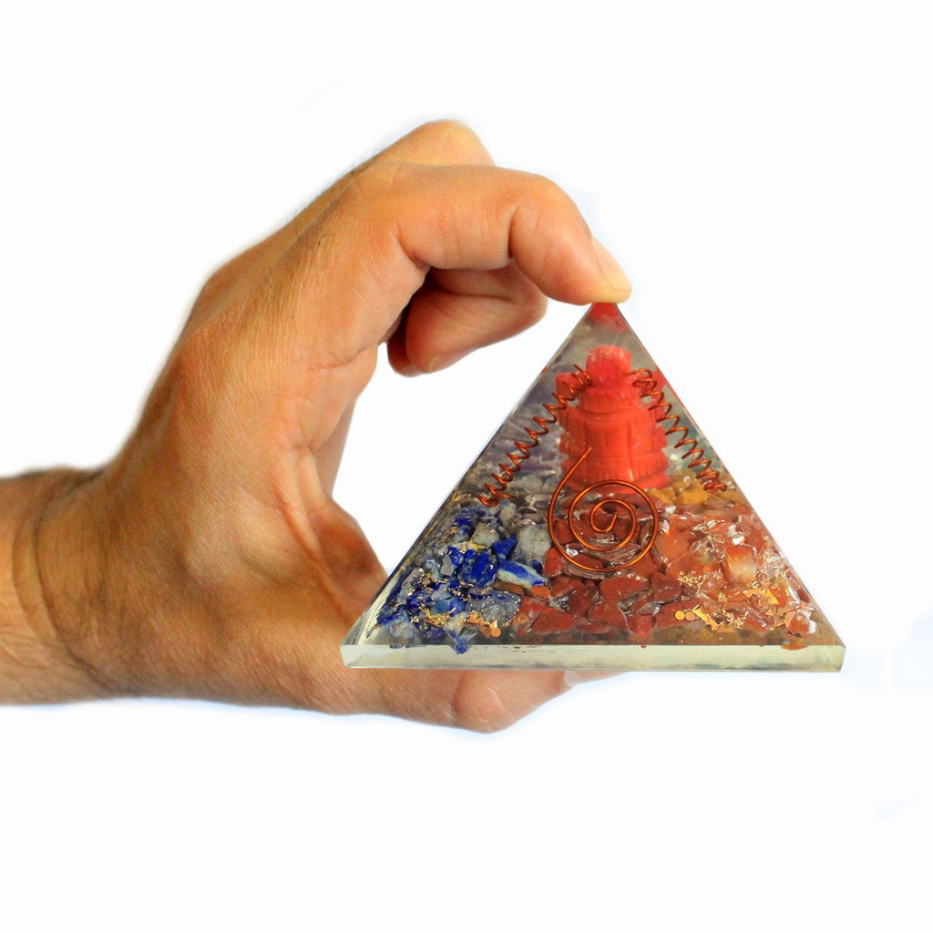 Orgonite Pyramid 70mm - Ganesh Design – view 2