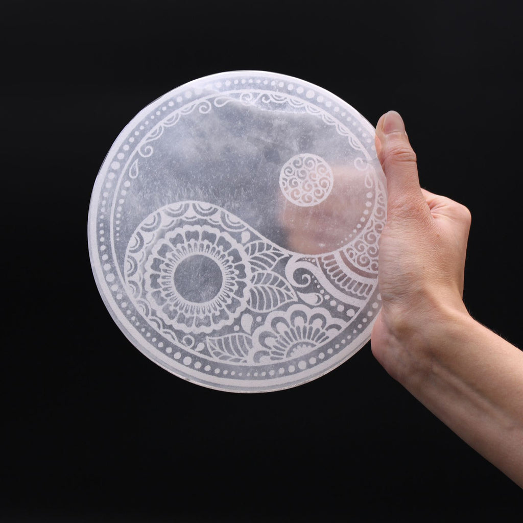 Selenite Large Plate 18cm - Feng Shui Design – view 2