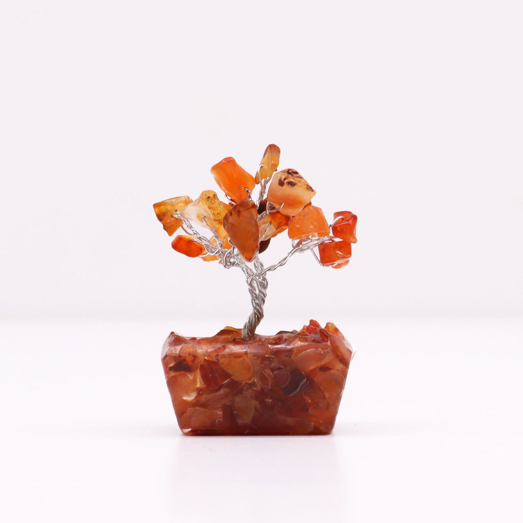 Mini Gemstone Tree on Orgonite Base, Carnelian – view 3