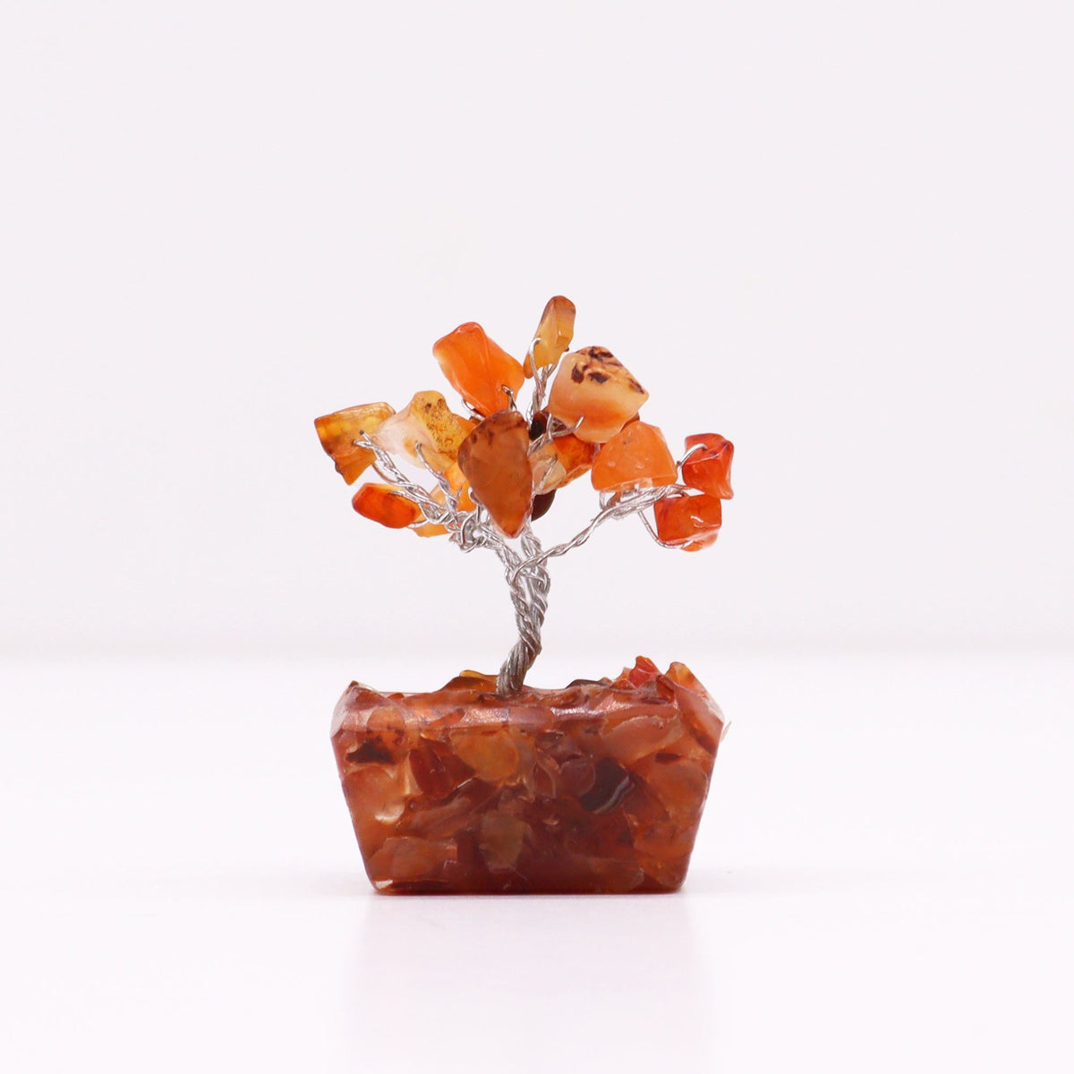 Mini Gemstone Tree on Orgonite Base, Carnelian – view 3
