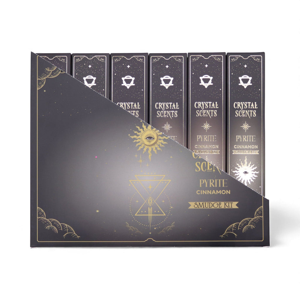 Pyrite Crystal Scents Smudge Incense Sticks - Cinnamon – view 4