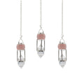 Heart Whisperer Pendulum - Rose Quartz & Clear Quartz