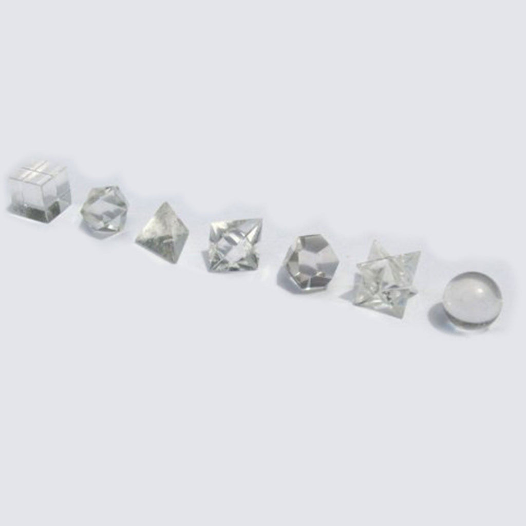 Geometric Crystal Set of Seven Pieces