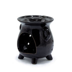 Moon Phase Ceramic Oil Burner - Black – view 2