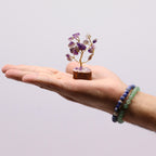 Amethyst Mini Gemstone Tree on Wood Base, 15 Stones – view 4