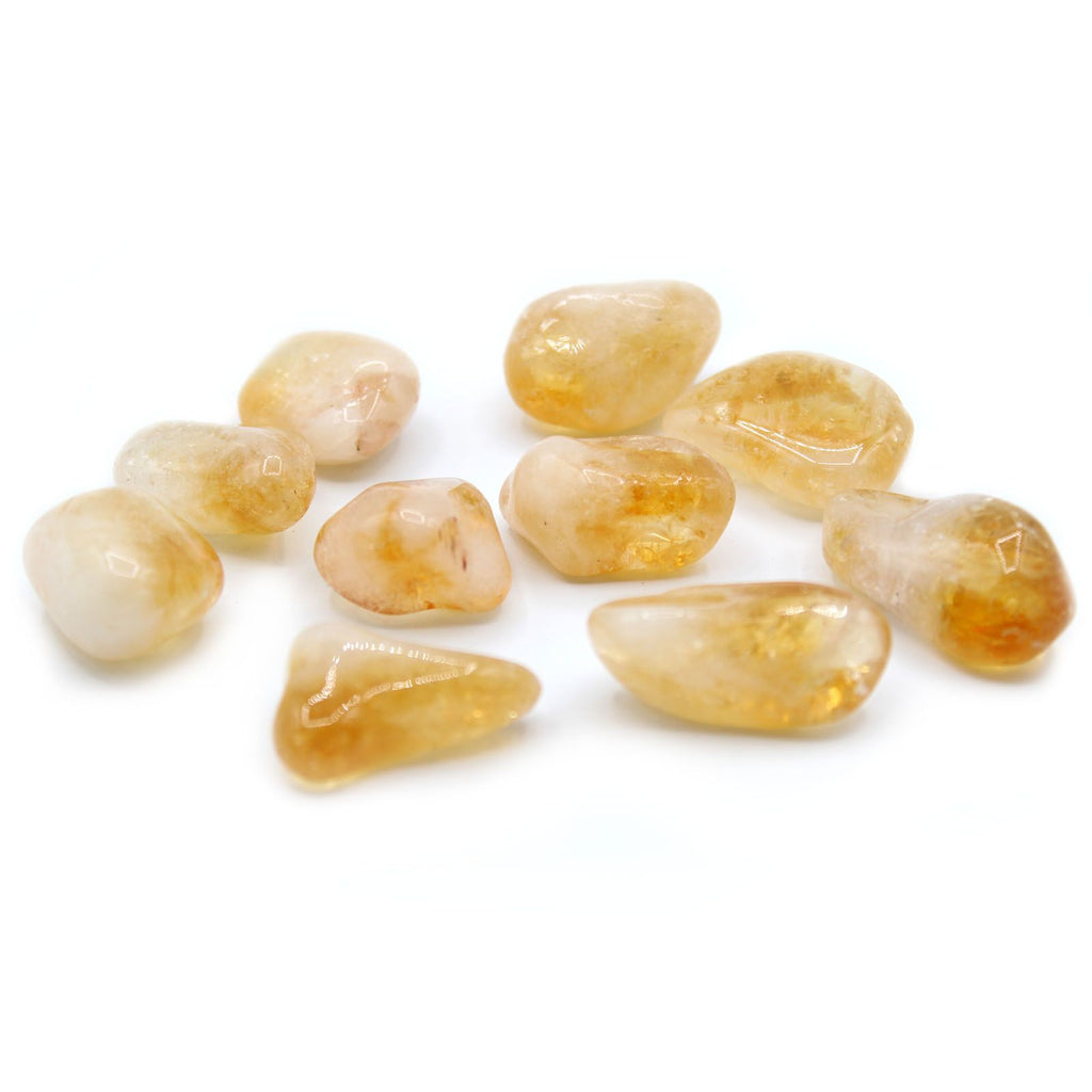Large Citrine Tumble Stone from Brazil – view 3
