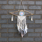 Small Macrame Eye Dream Catcher - Assorted Colours – view 7