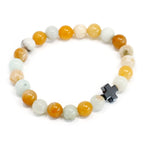 Loyalty Friendship Bracelet Set - Amazonite & Yellow Jasper – view 11
