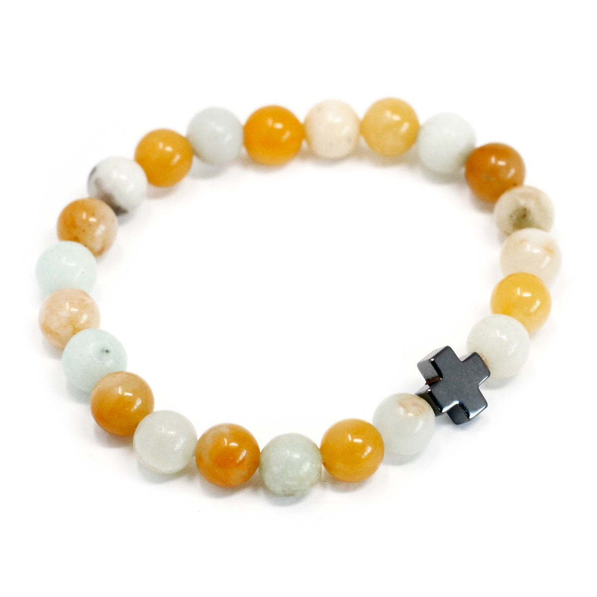 Loyalty Friendship Bracelet Set - Amazonite & Yellow Jasper – view 11