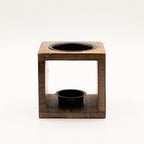 Square Mango Wood Oil Burner - Elephant – view 3