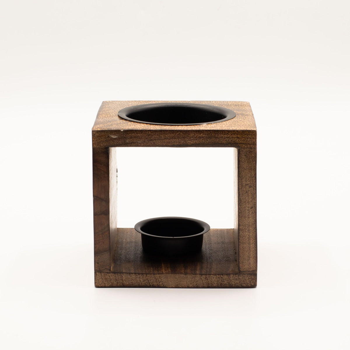 Square Mango Wood Oil Burner - Elephant – view 3