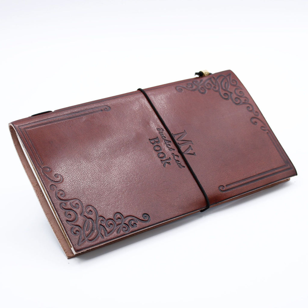 Leather Journal - My Bucket List Book - Brown (80 pages) – view 6