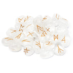 Clear Crystal Rune Set in Cotton Pouch – view 2