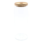 Cottage Glass Storage Jar with Bamboo Lid - 20 cm – view 7