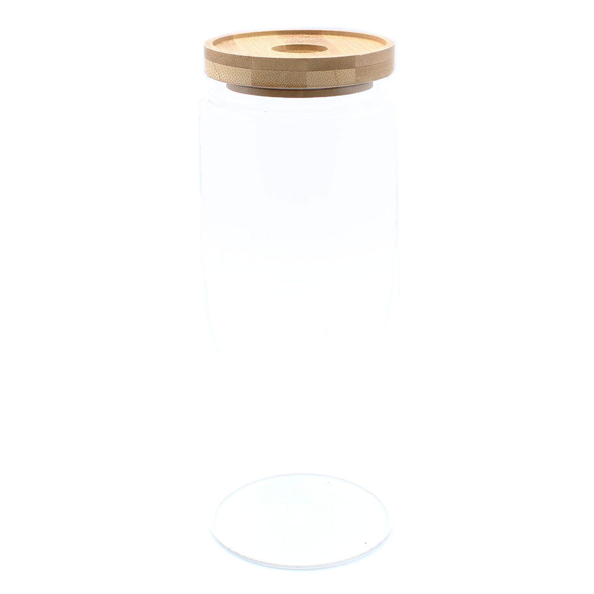 Cottage Glass Storage Jar with Bamboo Lid - 20 cm – view 7