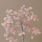 Rose Quartz Gemstone Tree with Orgonite Base - 160 Stone – view 4