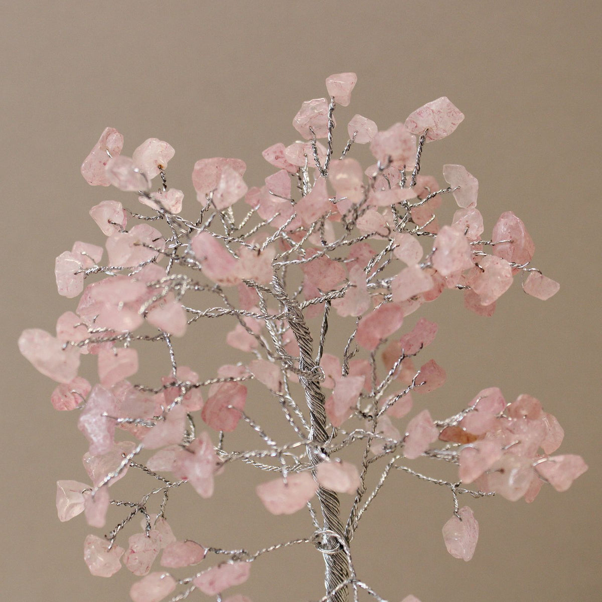 Rose Quartz Gemstone Tree with Orgonite Base - 160 Stone – view 4