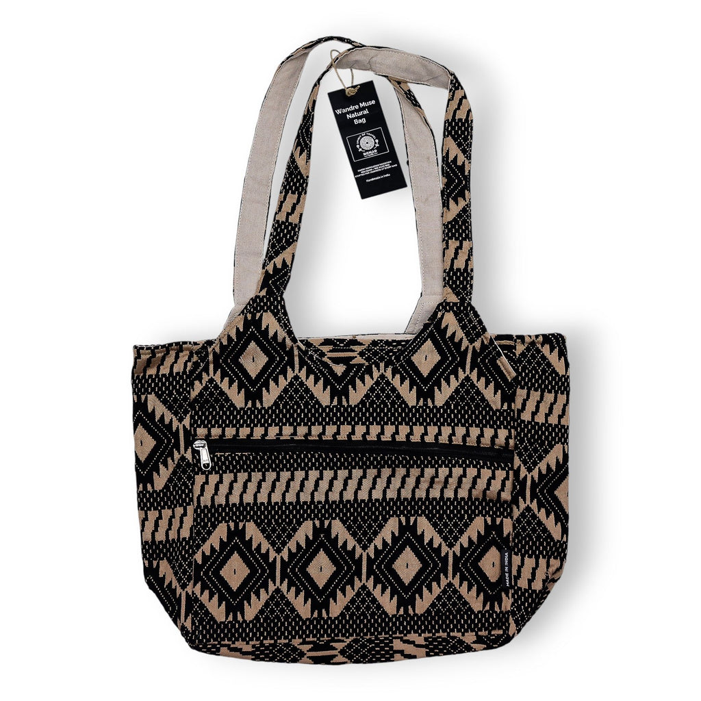 Desert Loom Geometric Jacquard Tote Bag 35x35cm – view 2