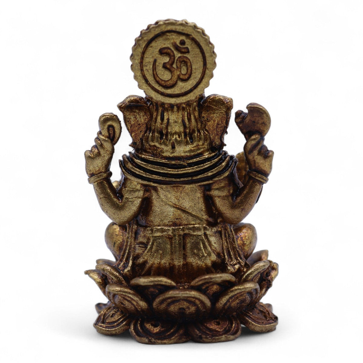 Brass Ganesha Miniature Statue - 49mm – view 4