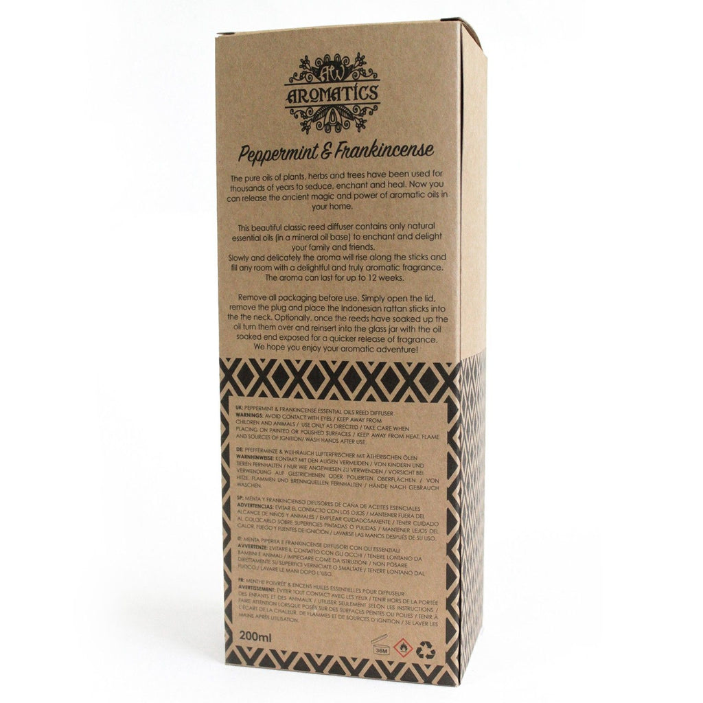 Peppermint & Frankincense Essential Oil Reed Diffuser 200ml – view 3