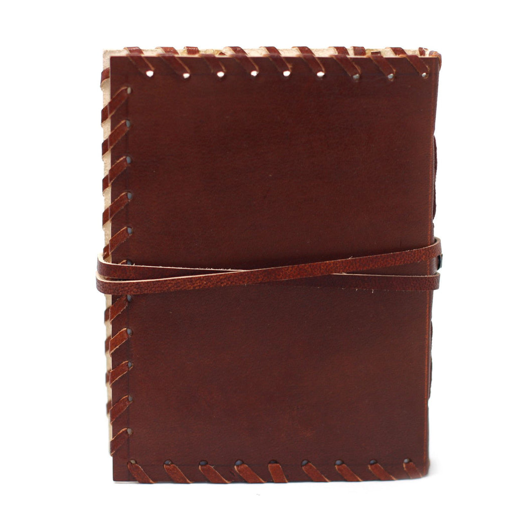 Leather Book of Thoughts Wrap Notebook – 12x15.5 cm – view 6