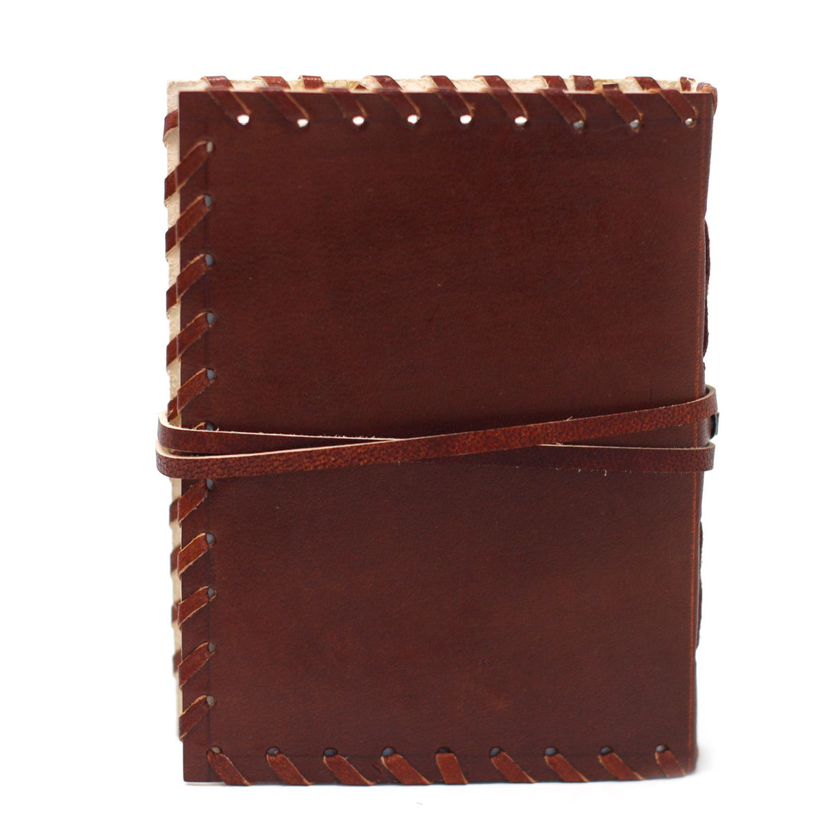 Leather Book of Thoughts Wrap Notebook – 12x15.5 cm – view 6